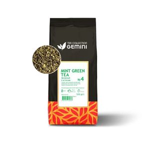 Чай Gemini листовий Mint Green Tea Зелений чай з м’ятою 100 грам