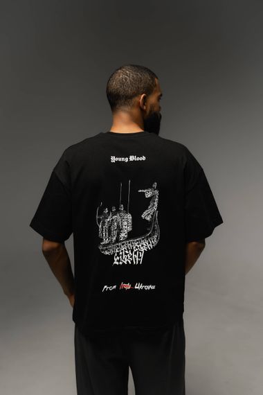 Футболка "ECHO OF TIME"BLACK XL