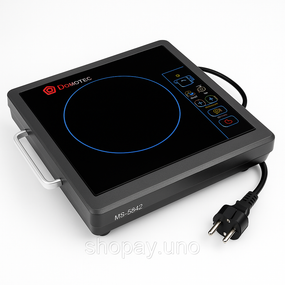 Домашняя электрическая плита Domotec MS-5842 2000Вт, Портативная плита для готовки QK-80