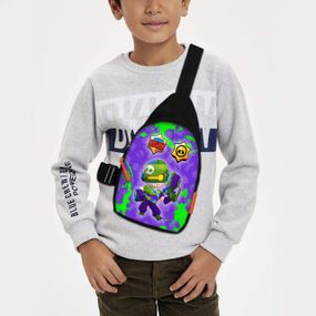 Сумка через плече дитяча Brawl Stars 29х17 см сумка слінг для хлопчика (01923)