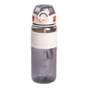 Бутылка для воды с трубочкой и ремешком 750 мл спортивная бутылка  23.5 см Белая HP-14-34W