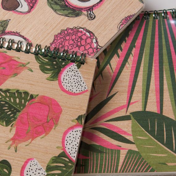 Блокнот "Личи" из модифицированной древесины 12201-KR формат А5 на пружине | Зображення 2