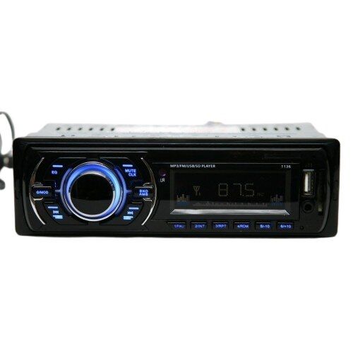 Автомагнітола 1136 1DIN USB 2.0 порт SD/MMC слот AUX чорний (lp-83710_445)