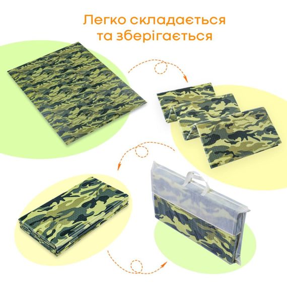 Камуфляжный коврик "Милитари" 200х150х1см (236) SW-00000156 | Зображення 4