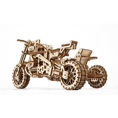 Конструктор Ugears Scrambler UGR-10 з мотоколяскою (70137) | Зображення 7