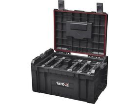 Ящик з 5 секциями для органайзерив YATO Польша 240х 450х 320 мм, 23В для складаних модулив S12, S1 YT-09163