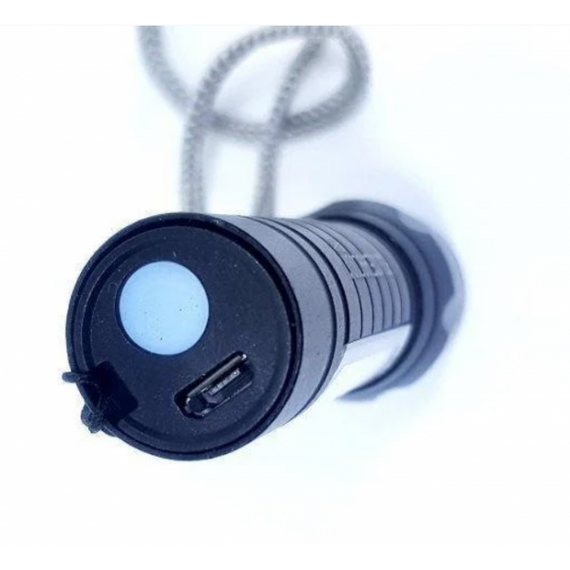 Акумуляторний світлодіодний ліхтар ручний на акумуляторах з COB USB | Зображення 1
