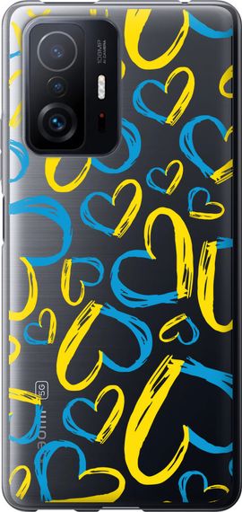 Чехол на Xiaomi 11T Pro Сердца UA "5292u-2552-17620"