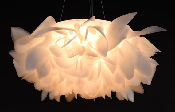 Люстра світлодіодна підвісна LED світильник для квартири на стелю лед 27629 Білий 25-180х50х50 см. | Зображення 6