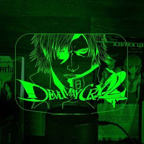 Акриловый светильник-ночник Devil May Cry 4 зеленый tty-n002005