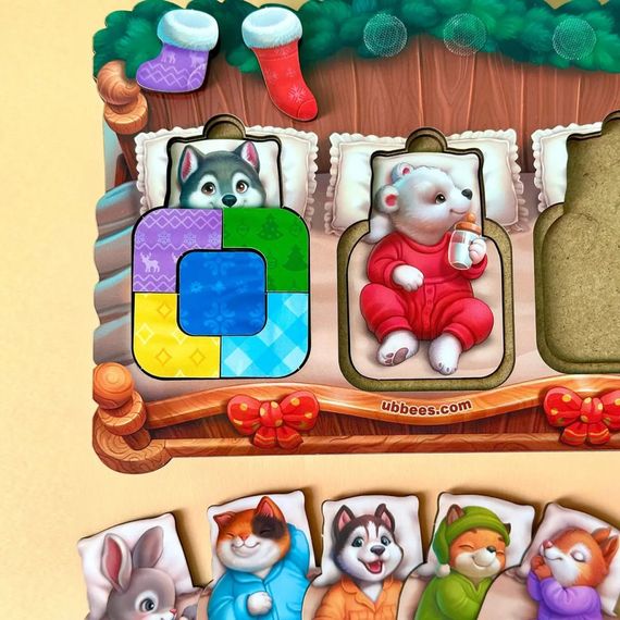 Деревянный сортер "Животные в кроватке" PSD302 (ПСД302) | Зображення 7