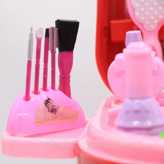 Дитячий ігровий набір у валізці 2в1, Fashion Girl / Набір салон краси для дівчаток | Зображення 3