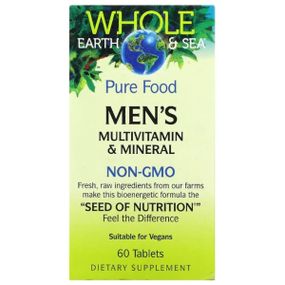 Витаминно-минеральный комплекс для мужчин Natural Factors Whole Earth & Sea Men's Multivitamin & Mineral 60 Tabs