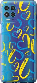 Чехол на Motorola G100 Сердца UA "5292u-2359-17620"