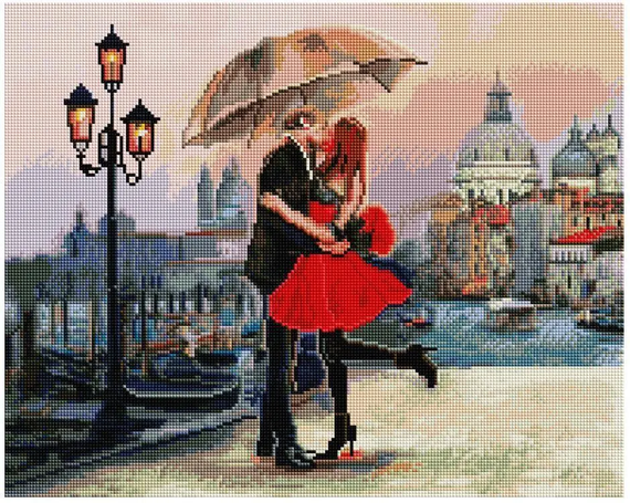 Алмазна мозаїка Закохана пара 40х50 см ColorArt  SP066 | Зображення 1