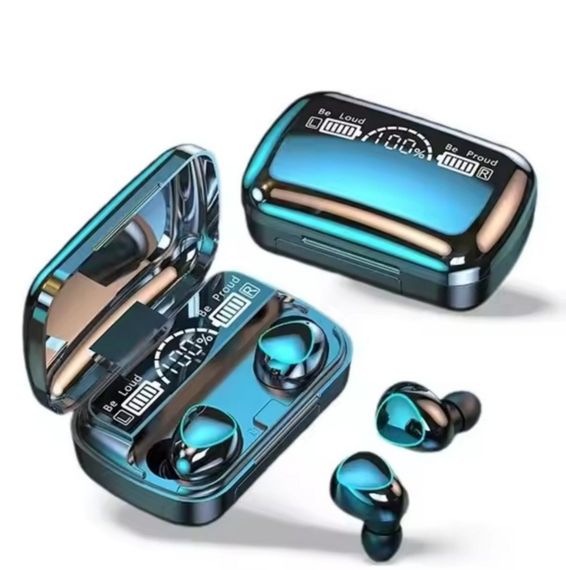 Беспроводные наушники M10 TWS bluetooth 5.1 black OPM с павербанком