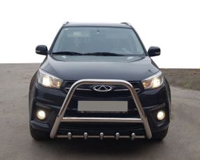 Кенгурятник WT009 (нерж) для Chery Tiggo III 2014-2024 гг