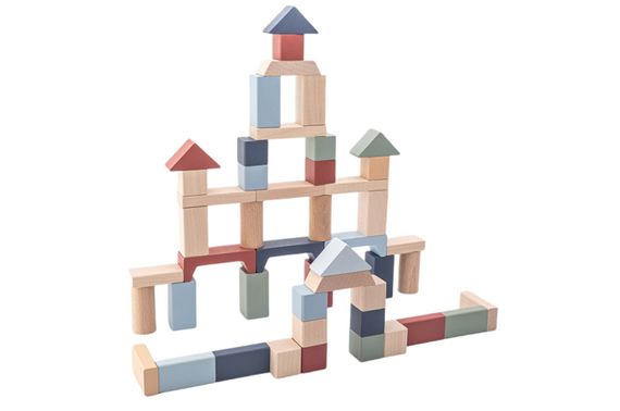 Конструктор дерев'яний 16075 Wooden blocks construction kit «Cubika 4» Cubika