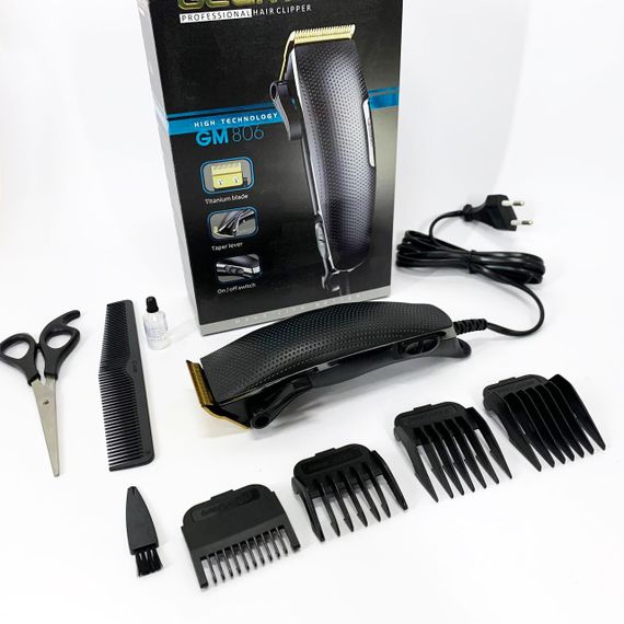 Электрическая аккумуляторная машинка для стрижки, Подстригательная машинка, Электромашинка для волос QC-31 | Зображення 9