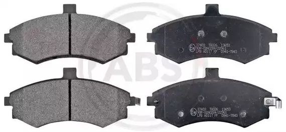 Колодки передні гальмівні Matrix/Lavita/Elantra/Lantra/Coupe/Cerato 98-10, ABS (37403) | Зображення 2