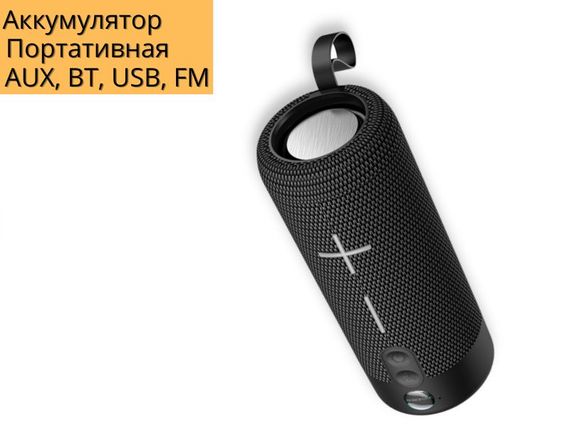 Портативна колонка XPRO BR19 5Вт USB, AUX, FM, Bluetooth чорна (ЦУ-00034638) | Зображення 1