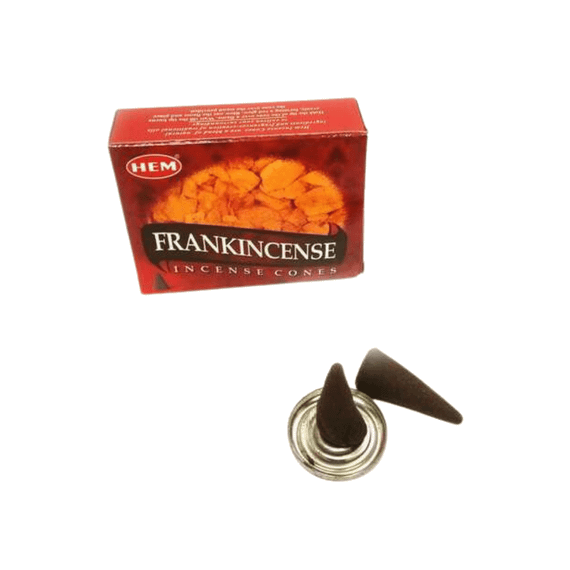 Ароматичні конуси Frankincense  Ладан 10 шт. в уп. + підставка Hem 8901810480261