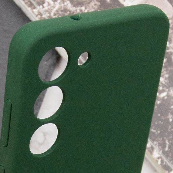 Чохол Silicone Cover Lakshmi Full Camera (AA) для Samsung Galaxy S23 Зелений / Dark green | Зображення 4