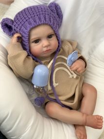 Силиконовая Коллекционная Кукла Реборн Младенец Reborn Новорожденный Пупс Мальчик Денни (Виниловая Кукла) 50 см