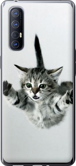 Чехол на Oppo Reno 3 Pro Летящий котёнок "2322u-1878-17620"