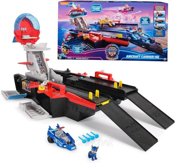 Щенячий Патруль: Мегакіно 2023. Нова база Авіаносець. Paw Patrol Mighty Movie Aircraft Carrier HQ