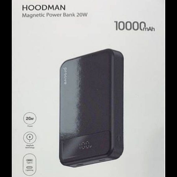 Power bank Hoodman proove magnetic 10000mAh 20w | Зображення 1
