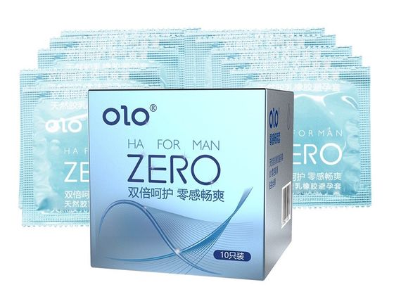 Латексні тонкі презервативи з ароматом ванілі OLO - HA FOR GOD Performa, 10 шт sexstyle