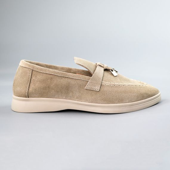 Лофери жіночі замшеві  586284 Бежеві 37 38 40