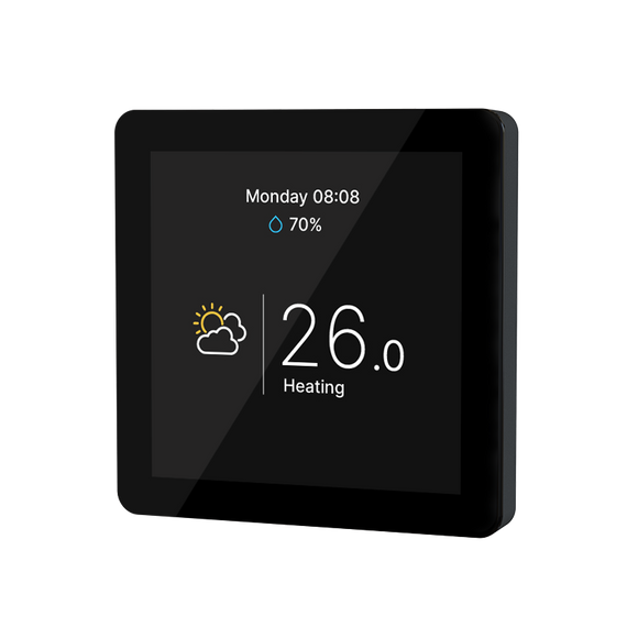 114350 Кімнатний сенсорний термостат з WiFi управлінням Tervix Pro Line WiFi TouchScreen Thermostat (котел), чорний | Зображення 1