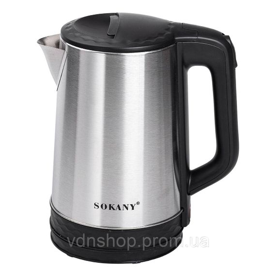 Электрочайник с автоматическим отключением 2.3 л Sokany дисковый бытовой 1500 Вт SK-09022 | Зображення 1