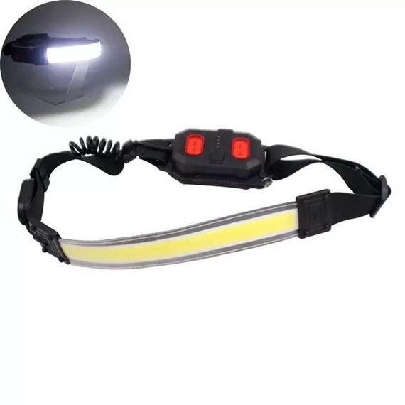Фонарик на лоб XQ-T1C COB, Компактный налобный фонарь, Фонарик на голову диодный Led фонарь голову CW-55 | Зображення 5