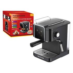 Кавоварка Еспресо зі стимером 1500Вт 15 бар Top Kitchen Tk00217 Чорна