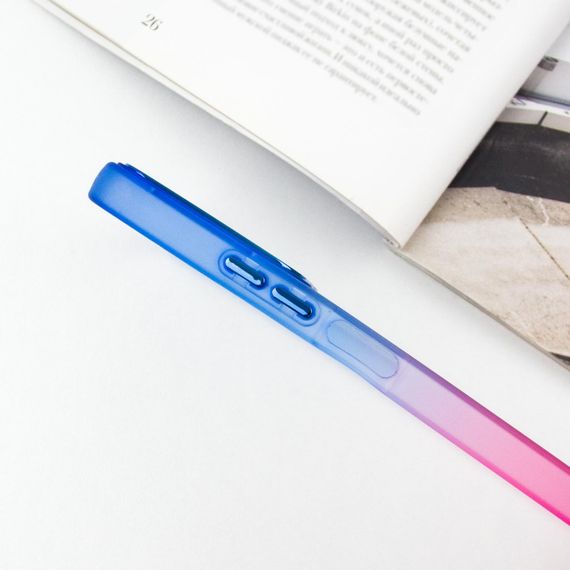 Чохол TPU+PC Fresh sip series для Xiaomi Redmi Note 12 4G Рожевий / Синій | Зображення 3