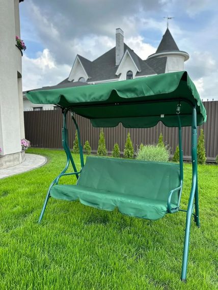 Качеля садовая Bonro Relax зеленая 3-х местная не раскладная 80000002