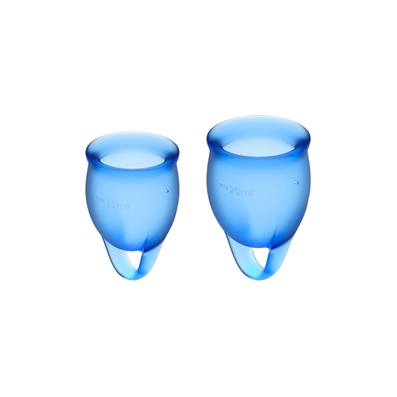 Набор многоразовых менструальных чаш Satisfyer Feel Confident медицинский силикон, 15 мл и 20 мл sexstyle