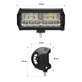 Світлодіодна фара StarLight JR-K-36W 9-32V combo