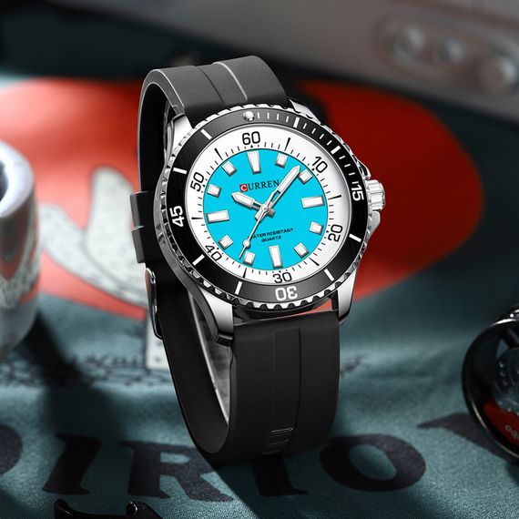 Годинник C1ur1ren 8448 Silver-Blue-Black | Зображення 3
