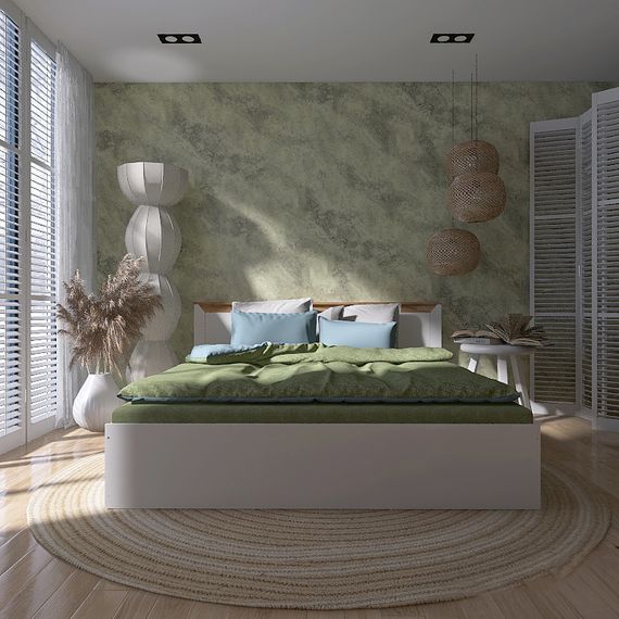 Ліжко двоспальне Еверест Нордік-1400 (підйомний механізм) 140х200 см Білий/Дуб крафт золотий (EVR-5553) | Зображення 3