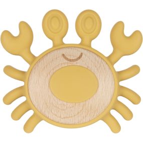 Прорезыватель Canpol babies деревянно-силиконовая Краб (80/306)