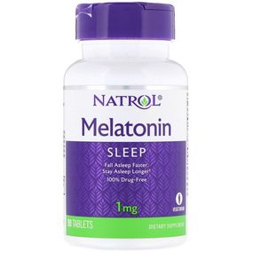 Мелатонін для сну Natrol Melatonin 1 mg 90 Tabs NTL-00465