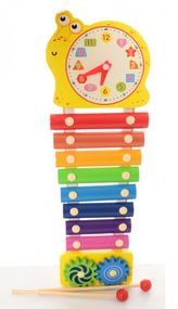 Дитяча іграшка Ксилофон MD 2170 дерев'яний  Равлик