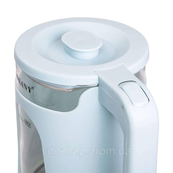 Электрочайник бытовой 2.3 л Sokany дисковый с автоотключением SK-SH-1071BL | Зображення 4