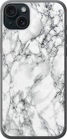 Чохол на iPhone 15 Plus Мармур білий із силікону FCh_019708