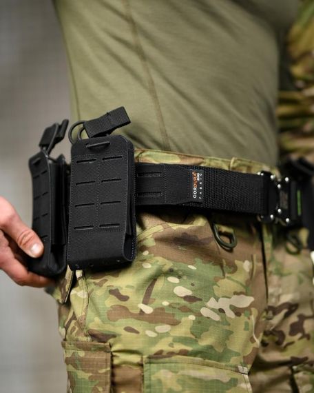 Тактичний пояс з підсумками battle belt розвантажувальний ремінь для військових спорядження з системою MOLLE | Зображення 3