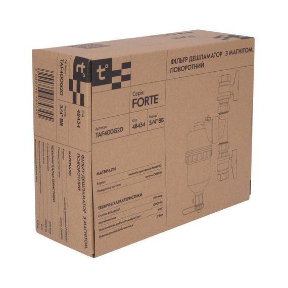 Фільтр-дешламатор Thermo Alliance Forte 3/4", поворотний (магнітний шламоуловлювач) TAF400G20 | Зображення 9